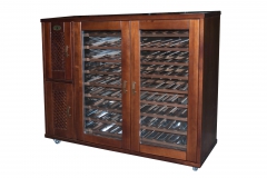 Custom made wine cooler cabinet