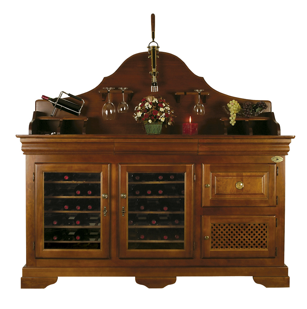 wooden wine cabinet