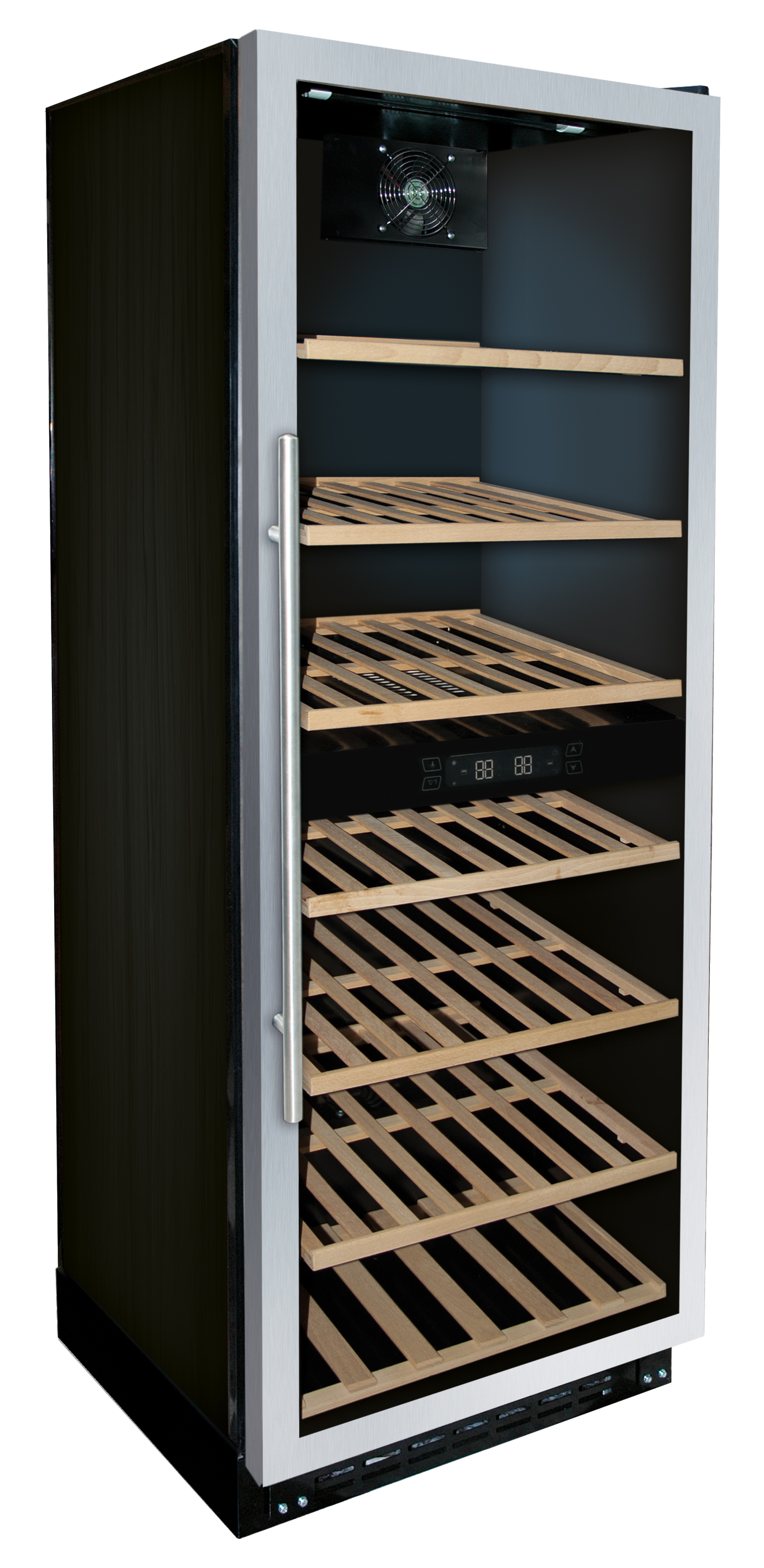 Dual temperature wine cooler